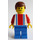 LEGO Czerwony I Niebieski Team Player z Number 10 Minifigurka