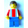 LEGO Rouge et Bleu Team Player avec Number 11 sur le dos Minifigurine