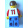 LEGO Rouge et Bleu Team Player avec Number 11 sur le dos Minifigurine