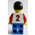 LEGO Red and Blue Team Player with Number 2 Minifigure