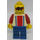 LEGO Rød og Blå Team Player med Number 3 Minifigur