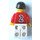 LEGO rot und Weiß Football Player mit &quot;2&quot; Minifigur