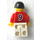 LEGO rot und Weiß Team Player mit Number 9 auf Vorderseite und Der Rücken Minifigur