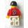 LEGO Red and White Team Player with Number 9 on Front and Back Minifigure