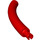 LEGO Red Animal Tail Middle Section with Technic Pin (40378 / 51274)