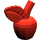 LEGO rouge Pomme avec Feuille (2664 / 33051)