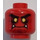 LEGO rouge Ash Attacker Minifigure Diriger (Goujon solide encastré) (3626 / 23869)