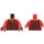 LEGO rot Axel Chops Minifig Torso (973 / 76382)