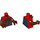 LEGO Red B.A. Baracus Minifig Torso (973 / 76382)