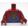 LEGO Red B.A. Baracus Minifig Torso (973 / 76382)