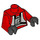 LEGO Rojo B-Ala Piloto Torso (73403 / 76382)