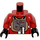 LEGO Rood B-Vleugel Piloot Torso (973 / 76382)