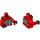 LEGO Rood B-Vleugel Piloot Torso (973 / 76382)