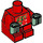 LEGO Rood Baby Body met Zandgroen Handen met Kerstmis Trui en Sjaal (73631)