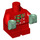 LEGO Rojo Bebé Cuerpo con Verde arena Manos con Navidad Jersey y Bufanda (73631)