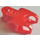 LEGO rouge Balle Connecteur avec Perpendiculaire Axelholes et Plat Ends et côtés lisses et bords tranchants et trous d&#039;essieu fermés (60176)