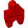 LEGO rot Ball Verbinder mit Aufrecht Axleholes und Vents und Seitenschlitze (32174)