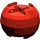 LEGO rouge Balle avec Through Axlehole (53585)