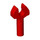 LEGO rouge Barre 1 avec Agrafe (sans espace dans le clip) (3484 / 48729)