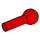 LEGO rouge Barre 1 avec boule d&#039;attelage (22484 / 67692)