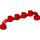 LEGO rouge Barre 1 x 6 avec goujons fermés (1764 / 6140)