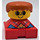 LEGO Red Base and Blue Argyle Sweater Duplo Figure