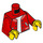 LEGO Red Baseball Jacket Minifig Torso (973 / 76382)