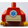 LEGO Czerwony Plaża Rescuer Minifigurka Tułów (973 / 76382)