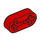 LEGO rouge Faisceau 2 x 0.5 avec Essieu des trous (41677 / 44862)