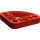 LEGO rouge Faisceau 3 x 3 x 0.5 Courbé 90 degrés Trimestre Cercle (32249 / 65125)
