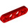 LEGO Rood Balk 4 x 0.5 Dun met As Gaten (32449 / 63782)