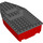 LEGO Red Boat 8 x 16 x 3 with Dark Stone Gray Top (28925)