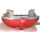 LEGO rot Boat Hull 16 x 22 mit Medium Stone Grau oben