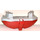 LEGO Red Boat Hull 16 x 22 with Medium Stone Gray Top