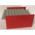 LEGO Rood Boot Sectie Middle 6 x 8 x 3 &amp; 1/3 met Grijs Deck