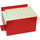 LEGO Rojo Barco Sección Middle 6 x 8 x 3.33 con Blanco Deck