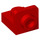 LEGO rouge Support 1 x 1 avec 1 x 1 assiette En haut (36840)