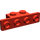 LEGO rouge Support 1 x 2 - 1 x 4 avec coins arrondis (2436 / 10201)