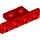 LEGO Rosso Staffa 1 x 2 - 1 x 4 con angoli arrotondati (2436 / 10201)