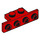 LEGO Red Bracket 1 x 2 - 1 x 4 with Rounded Corners and Square Corners (28802)