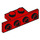 LEGO Red Bracket 1 x 2 - 1 x 4 with Square Corners (2436)