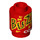 LEGO Rojo Ladrillo 1 x 1 Circular con ‘BUZZ COLA’ con espiga abierta (3062 / 21614)