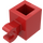 LEGO Rojo Ladrillo 1 x 1 con Clip Horizontal (60476 / 65459)