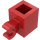 LEGO rot Backstein 1 x 1 mit Horizontaler Clip (60476 / 65459)
