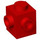 LEGO Rood Steen 1 x 1 met Twee Studs Aan Adjacent Sides (26604)