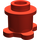 LEGO rouge Brique 1 x 1 x 0.7 Rond avec Fleur Base (33286)