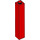 LEGO Rood Steen 1 x 1 x 5 met holle nop (2453)