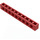 LEGO Rood Steen 1 x 10 met Gaten (2730)