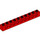 LEGO Rood Steen 1 x 10 met Gaten (2730)