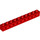 LEGO Rood Steen 1 x 10 met Gaten (2730)